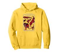 Black Magic Animal Rescue Red Retro Funny Adult Humor Sudadera con Capucha