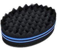 Black Magic Barber Sponge Brush Curl Twist Hair Sponge Big Holes Double Side Comb Twist Hair Wave Brush afro Curling Coil Care Tool Dreads Locking Suitable for Curly Hair Brushes Styling