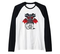 Black Magic Cute Occult Coffee Companion Camiseta Manga Raglan
