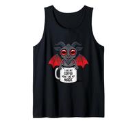 Black Magic Cute Occult Coffee Companion Camiseta sin Mangas