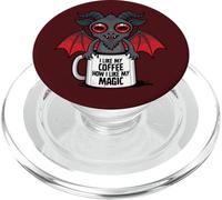 Black Magic Cute Occult Coffee Companion PopSockets PopGrip para MagSafe