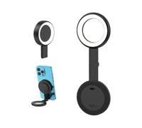 (Black) Magnetic Selfie Light, Magsafe Compatible LED Fill Light Included Sticky Ring, Phone Fill Light for Photos, TikTok, Zoom, Live Streaming