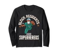 Black Medical Residents Are Superheroes - Regalo de Agradecimiento Manga Larga