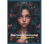 Black Mermaid Coloring Books: Fun and Easy Black Mermaid Coloring Pages for Girls Ages 4-8