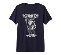 Black Metal Hail Santa Christmas - Krampus is Coming to Town Camiseta Premium