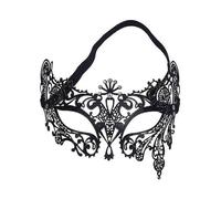Black Metal Mask Wolf Girl Metal Mask Masquerade Supplies