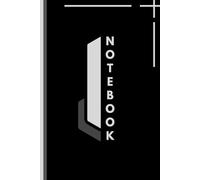 Black Minimalist Geometric Notebook: Professional Dark Aesthetic Journal: 6x9 Lined Composition Book | 100 Pages Matte Finish | Sleek Modern Design ... Engineering, and Creative Daily Journaling