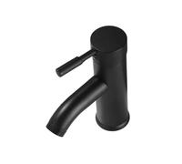 Black Minimalist Style Bathroom Faucet Hot Cold Water Sink Mixer Tap Stainless Steel Basin Faucets(Type 2)