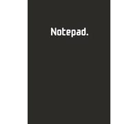 Black Minimalistic Diary: Paperback │6x9 inches, 100 pages │A Lined Notepad for Writing, Reflection, and Personal Use
