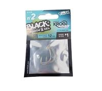 Black Minnow & Eel, n.º 2 Hook Size #1, Krogn Premium X4 anzuelos, FIIISH