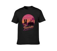 Black Mirror San Junipero Heaven Hip Hop Unisex 100% Cotton Short-Sleeve T-Shirts Black S
