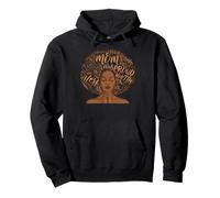 Black Mom Afro Hair Melanina Madre Negra Mes de la Historia Sudadera con Capucha