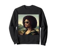 Black Mona Lisa Black History Month Afro Afroamericano Sudadera