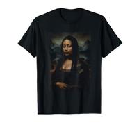 Black Mona Lisa Black Queen Black History Month Pride Camiseta