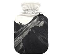 Black Mountain - Botella de agua caliente con cubierta suave, bolsas de agua de 1 litro para calentador de cuello y hombros