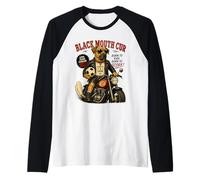 Black Mouth Cur Paseo Moto Jugar fútbol fútbol fútbol DIGOR Camiseta Manga Raglan