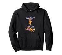 Black Mouth Cur practicando Yoga inhalar - exale DIGOR Divertido Sudadera con Capucha
