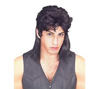 Black Mullet Jason 80S Hill Billy Fancy Dress Costume (peluca)