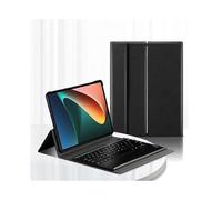 (Black, Multicolor) 2-in-1 Detachable Touchpad Bluetooth Keyboard + Anti-fall Leather Case with Hinge Tri-fold Stand for