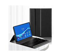 (Black, Multicolor) Detachable Bluetooth Touchpad Keyboard + PU Leather Foldable Stand Hinge Case Cover for Lenovo Tab M