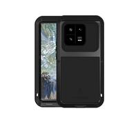 (Black, Multicolor) LOVE MEI For Xiaomi 13 Pro 5G Tough Armour Rugged Phone Case Metal + Silicone Protective Cover - Red