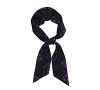 Black mystery - Bufanda estampada para mujer, 46.9 x 3.1 pulgadas, ligera y cálida, chal de viaje de moda