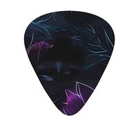 Black Mystery Fashion - Púas de guitarra de color, paquete de 12 unidades, para guitarra acústica, guitarra eléctrica, ukelele