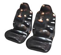 Black Mystery Heart Stone Dua Sarung JOK Mobil,*, Sarung JOK Mobil Depan, Cocok Untuk Sebagian Besar Mobil, SUV, Truk, Van, Dll.