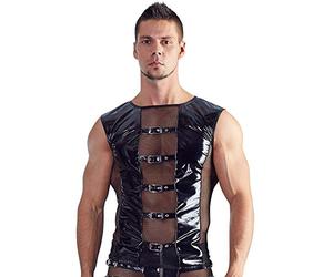 Black niveles barniz Camiseta para hombre, XL