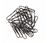 Black Notebook Bookmark Binder PaperClips Accesorios Clips de papel Bintería suministros estacionarios de oficina(50pcs Black -33mm)