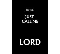 Black Notebook - Just call me lord - 6x9 inches, 120 pages, grid paper