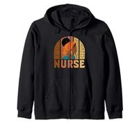 Black Nurse Afro Woman Inspirational Word Cloud RN Sudadera con Capucha