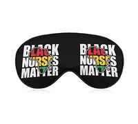 Black Nurses Matter Sleep Mask Soft Blindfold Antifaz portátil con correa ajustable para hombres y mujeres