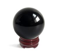Black Obsidian Crystal Balls for Fengshui, Meditation, Crystal Healing, Divination, Home Decoration, Black Magic Crystal Sphere