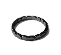 Black Obsidian Crystal Bracelet Colorful Gemstone Handmade Black Beads Wristband Jewelry from Mainland China