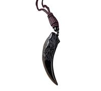 Black Obsidian Necklace - Healing Crystal Pendant, Protective for Grounding, Spiritual Jewelry Unit, Natural Stone Support with Cord, Mindfulness Gift for Energy Balancing and Style Enhancing