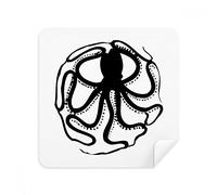 Black Octopus Marine Life - Gafas de limpieza, gamuza, limpiador de pantalla, tela de ante (2 unidades)
