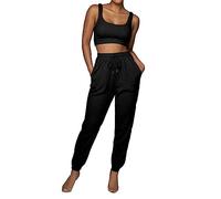 Black of Friday 2024 Conjunto Mujer Pantalon Y Top Conjunto De Lana para Mujer Ropa De Mujer De Invierno Pantalones Chandal Mujer Tallas Grandes Prime Deals 2024 Special Deals