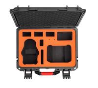 (Black Orange) Waterproof Carrying Case for DJI Mini 4Pro Fly More Combo Pressureproof,100% New