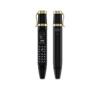 (Black) Original Mobile Cell Phone Pen Fan Three In 1 Multifunction Bluetooth Call Dial Recorder Magic Voice Dual Card MP3 Player Camera