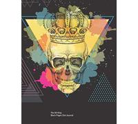 Black Pages Dot Grid 100 Page Journal: Skull of the Alt King