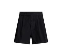 Black Pantalón corto de algodón con pinzas 32