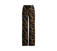 Black Pantalón de crepé con pernera ancha S