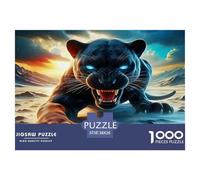 Black Panther 1000 Piece Jigsaw Puzzle for Adults and Families - Complex Cognitive Game 38x26cm/1000pcs