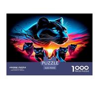 Black Panther 1000 Piece Jigsaw Puzzle for Adults and Families - Complex Cognitive Game 70x50cm/1000pcs
