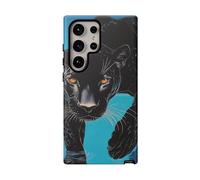 Black Panther by Pool - Funda resistente mate compatible con Samsung Galaxy S24 Ultra