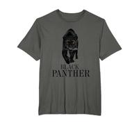 Black Panther Camiseta Unisex Niños Manga Corta Talla Pequeña Negra