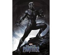 Black Panther Negro Pantera Stance Póster, Papel, Multicolor, 91,5 x 61 x 0,03 cm