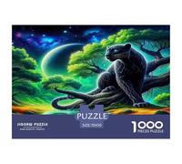 Black Panther Puzzles Imposible,desafío for Adults Entretenimiento Creativo 1000 Piezas Obra De Arte De Juego De para Adultos Y Niños A Partir De 12 Años 70x50cm/1000pcs