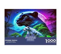 Black Panther Puzzles Imposible,desafío for Adults Entretenimiento Creativo 1000 Piezas Obra De Arte De Juego De para Adultos Y Niños A Partir De 12 Años 38x26cm/1000pcs